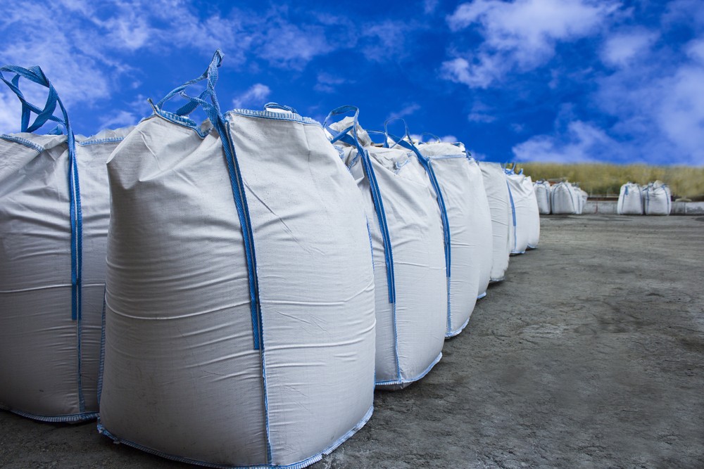 Big,Bags,On,The,Outdoor,Warehouse,On,The,Background,Of